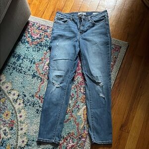 Harper Blue Distressed Skinny Jeans